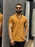 CAMISA SOCIAL ALL BLACK M/C GOLA PADRE LINHO TELHA