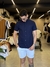 CAMISA SOCIAL ALL BLACK M/C LINHO ESPECIAL AZUL MARINHO - comprar online