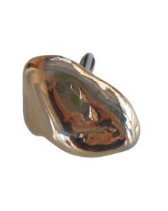 Gancho para parede Quartzo Branco Dourado - 1183