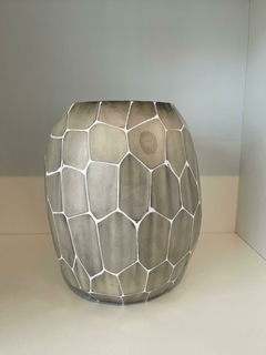 VASO VIDRO OVAL ESCAMA 007-1243