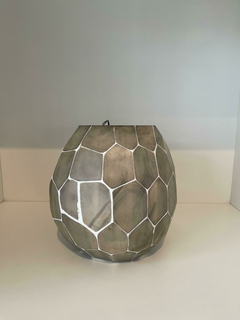 VASO VIDRO OVAL ESCAMA P 007-1242