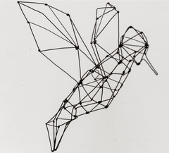 ESCULTURA PÁSSARO ORIGAMI