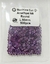 Pacote com 500 peças de zircônia ametista redonda de 2,50 mm, apresentando uma variedade de pedras em tons de roxo.