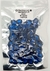 Vidro Lapidado - Oval 8x10 mm - Cor Sapphire/Safira - Pacote 100 pcs