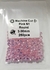 Zircônias pink redondas de 3.00 mm em pacote com 250 peças.