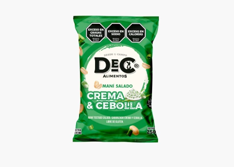 Snack Mani Salado Crema y Cebolla