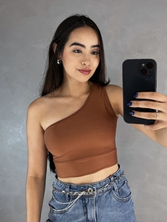 Cropped Bia - MARROM