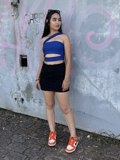 Cropped Lucy - AZUL - Marias Queridas