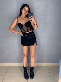 Short Saia Pamela - PRETO - loja online