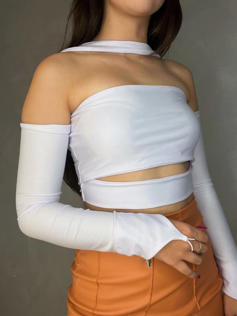 Cropped Stace - BRANCO - comprar online