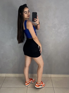 Cropped Lucy - AZUL - Marias Queridas