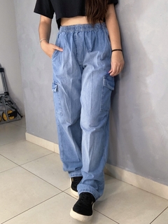 Calça Cargo - JEANS CLARO - comprar online