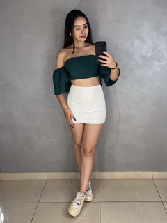 Short Saia Dani - OFF WHITE - Marias Queridas