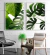 Dupla de Quadros Natureza Folhas Costela de Adão - Moldura Maringá - Quadros Decorativos