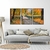 Trio de Quadros Decorativos Paisagens Outono - Moldura Maringá - Quadros Decorativos