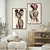 Dupla de Quadros Decorativos Mulheres Beleza Afro Autoral - Moldura Maringá - Quadros Decorativos