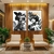 Dupla de Quadros Decorativo Mulheres Poder Feminino Autoral - Moldura Maringá - Quadros Decorativos