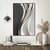 Quadro Decorativo Ondas Abstratas Vertical - Moldura Maringá - Quadros Decorativos