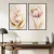 Dupla de Quadros Decorativos Flores Rosa Luxuosas - Moldura Maringá - Quadros Decorativos