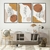 Trio de Quadros Arte Boho Tons Terrosos na internet