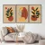 Trio de Quadros Decorativos Art Boho Floral na internet