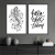 Dupla de Quadros Decorativos Peixe Floral & Frase de Impacto