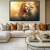 Quadro Decorativo Espiritual, Face do Leão e Rosto de Jesus - loja online