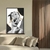Quadro Mulher Arte Colagem Preto e Cinza - comprar online
