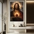 Quadro Decorativo Sagrado Coração e Luz Radiante - loja online