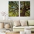 Dupla de Quadros Árvore Floresta Verde - Moldura Maringá - Quadros Decorativos