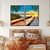 Dupla de Quadros Decorativos Barco Pôr do Sol - Moldura Maringá - Quadros Decorativos