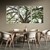 Trio de Quadros Natureza Árvore - Moldura Maringá - Quadros Decorativos