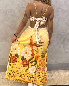 Vestido argola Fauna urbana amarelo na internet