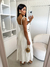 VESTIDO SIANINHA TRICOLINE(Off-White) - MMM ATACADO