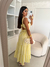 VESTIDO TRICOLINE LISTRADO(Amarelo) na internet