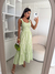 VESTIDO TRICOLINE LISTRADO(Verde) - MMM ATACADO