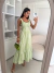 VESTIDO TRICOLINE LISTRADO(Verde) - MMM ATACADO