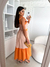 VESTIDO TRICOLINE BICOLOR(Laranja) na internet