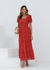 VESTIDO LAISE LISO VERMELHO - MMM ATACADO