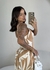 VESTIDO MIDI VISCOLINHO(Bege) - MMM ATACADO