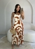 VESTIDO MIDI VISCOLINHO(Telha) - comprar online