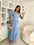 VESTIDO LAISE BARRADO(Azul) - comprar online