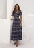 VESTIDO LAISE BICOLOR(Azul Jeans)
