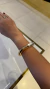 Bracelete fosco com metalizado - REF 3555