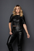 Cropped Leather Com Manga - REF 2699