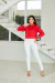 Camisa Cropped Festive vermelha - REF 3327 na internet