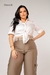 Camisa Manga Curta Drapped - REF 2391