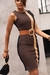 Vestido Strip Tricolor - REF 3518