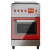 COCINA MORELLI 550 VINTAGE CON PLACA DIGITAL ROJA 18030 - comprar online
