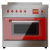 COCINA MORELLI 900 VINTAGE ROJA CON PLACA DIGITAL